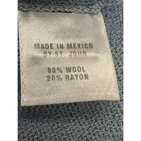 St. John Sport By Marie Gray Blue Knit Full Zip Women's Blazer Jacket Size  S - Picture 8 of 13